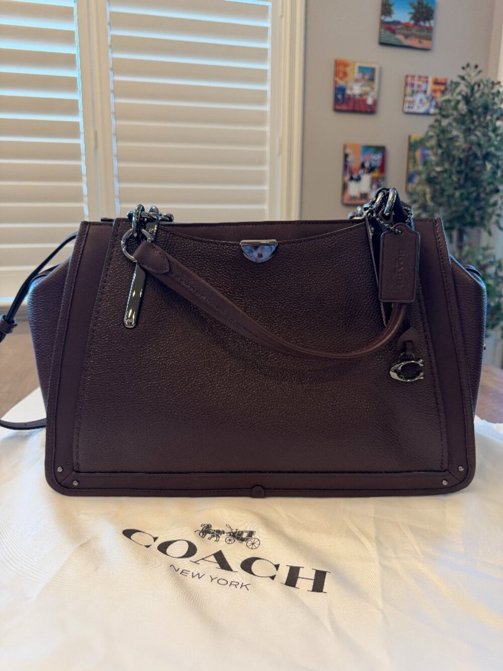 Coach Dreamer 36 Oxblood NWOT